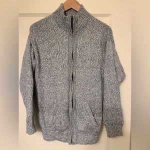 Women’s Small Zippered Knit Alpaca Wool Sweater